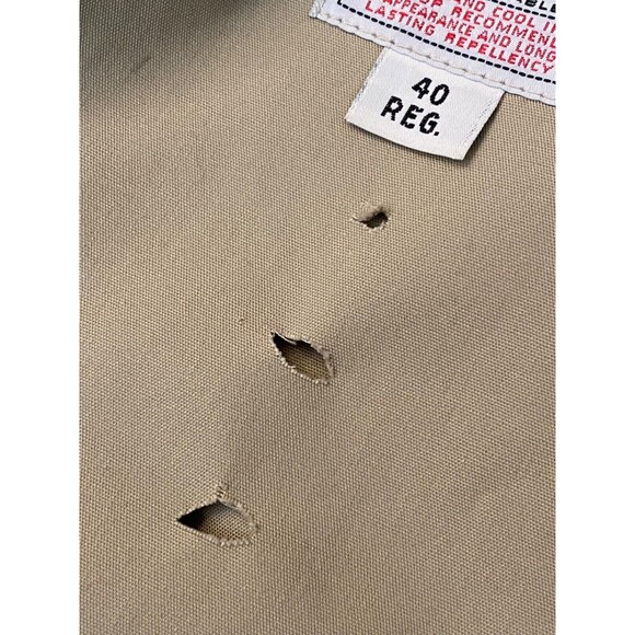 Vintage LONDON FOG Men’s 40 Reg - Double Breasted Trench Coat Belted Liner Beige - Picture 15 of 16